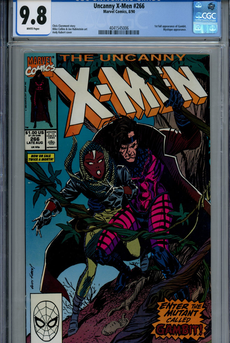 The Uncanny X-Men Vol 1 266 CGC 9.8 (NM/M)  (1990)  