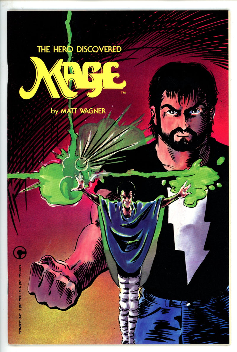 Mage: The Hero Discovered 1 VF- Signed 1st Page Matt Wagner (1984)