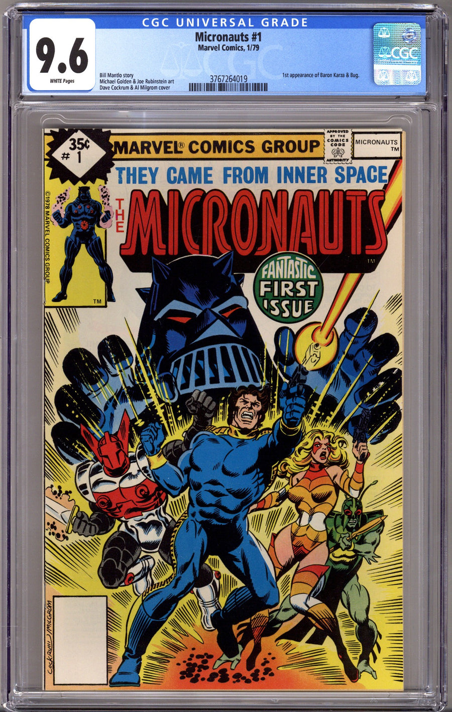 Micronauts Vol 1 1 CGC 9.6 (NM+) Whitman (1979)