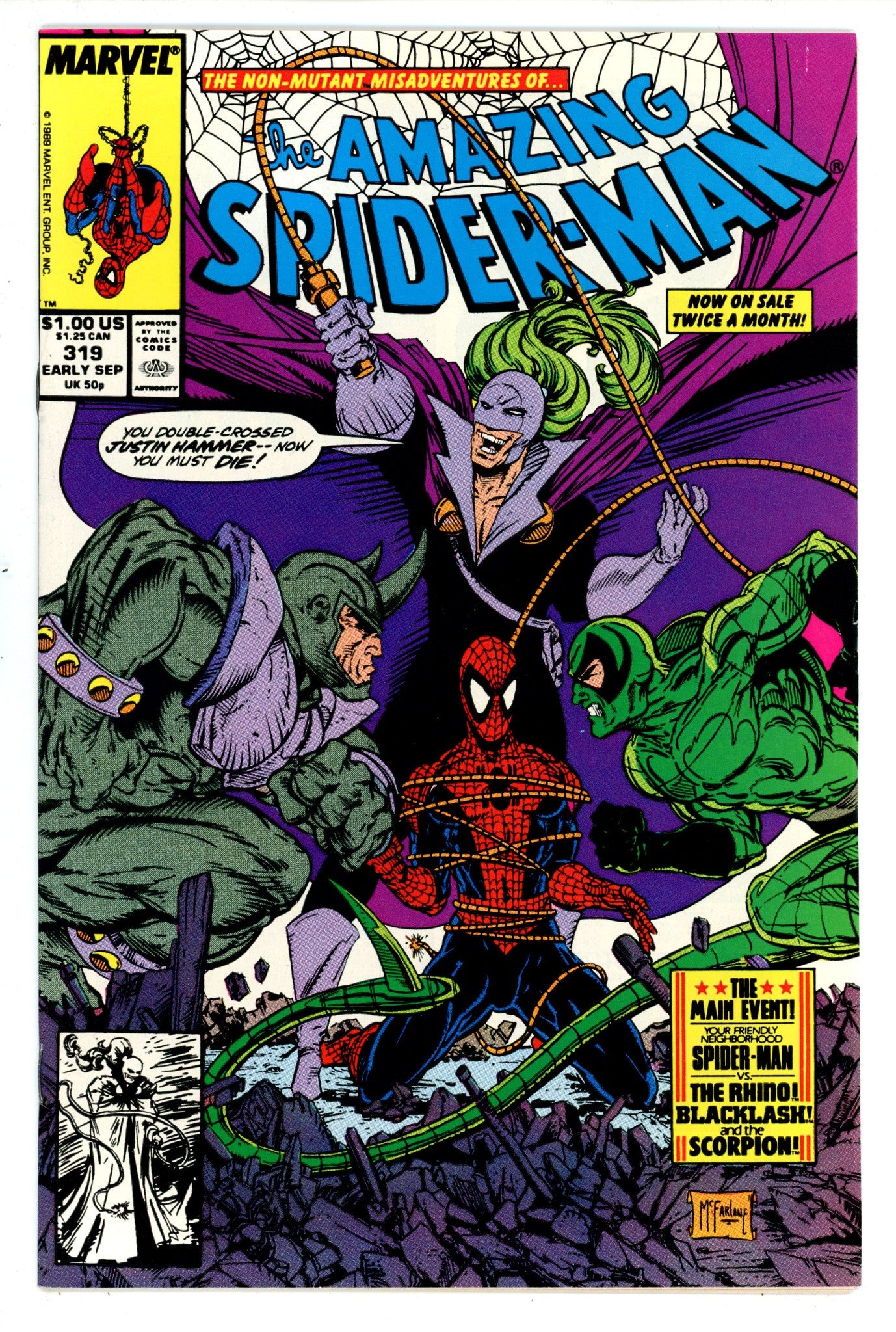 The Amazing Spider-Man Vol 1 319 VF- (7.5) (1989) 