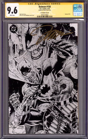 Batman Vol 3 158 CGC 9.6 (NM+) (2025) Lee B&W Virgin Incentive Variant Signed x1 Cover Jim Lee