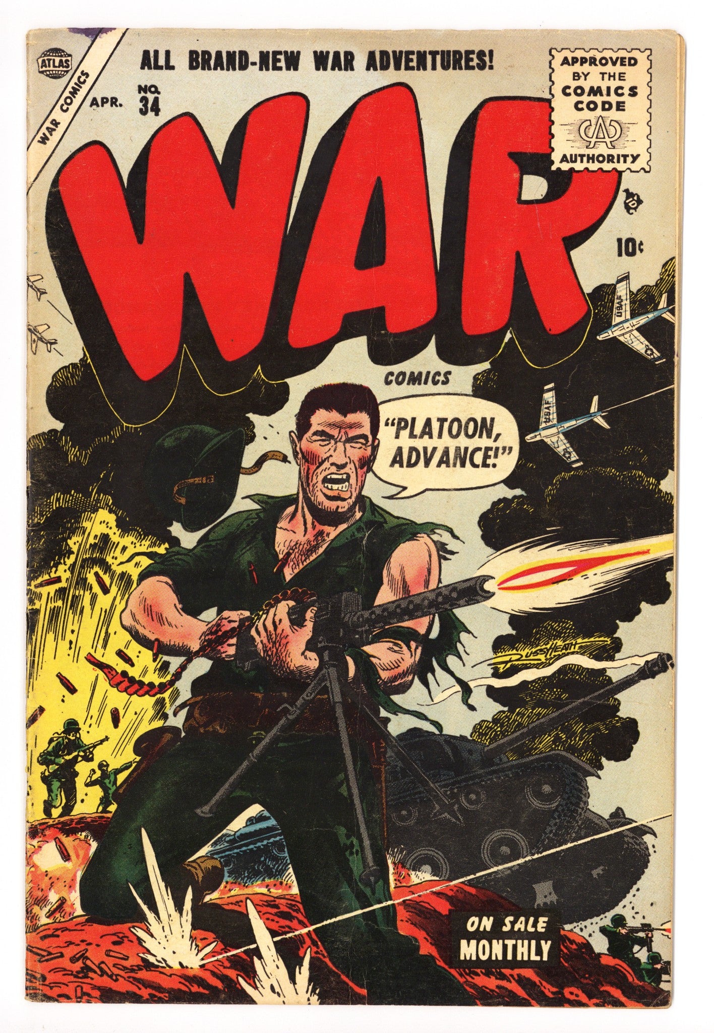 War Comics 34 GD/VG (3.0) (1955) 