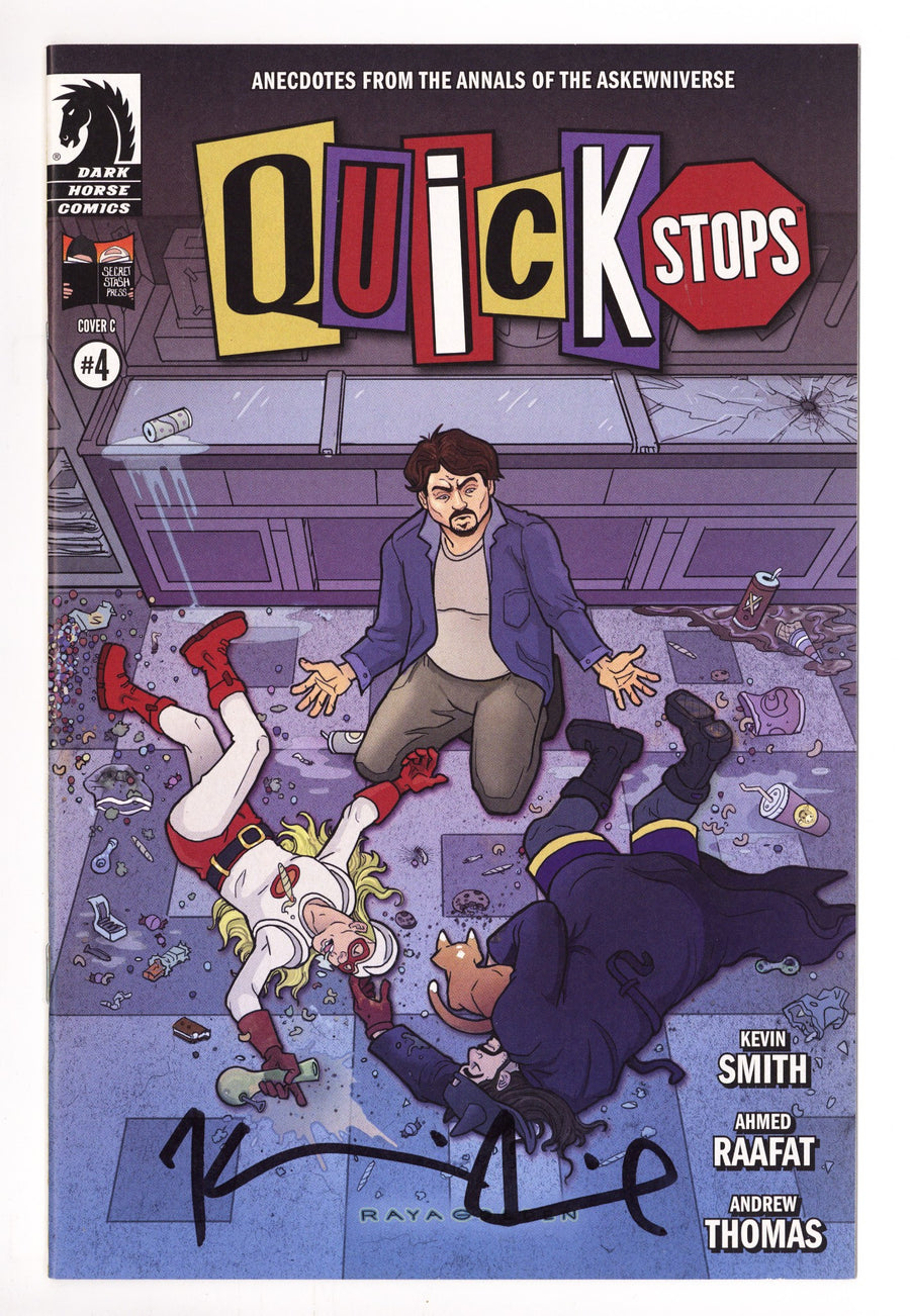 Quick Stops 4 High Grade (2023) Golden Exclusive Variant Signed x1 Cover Kevin Smith 