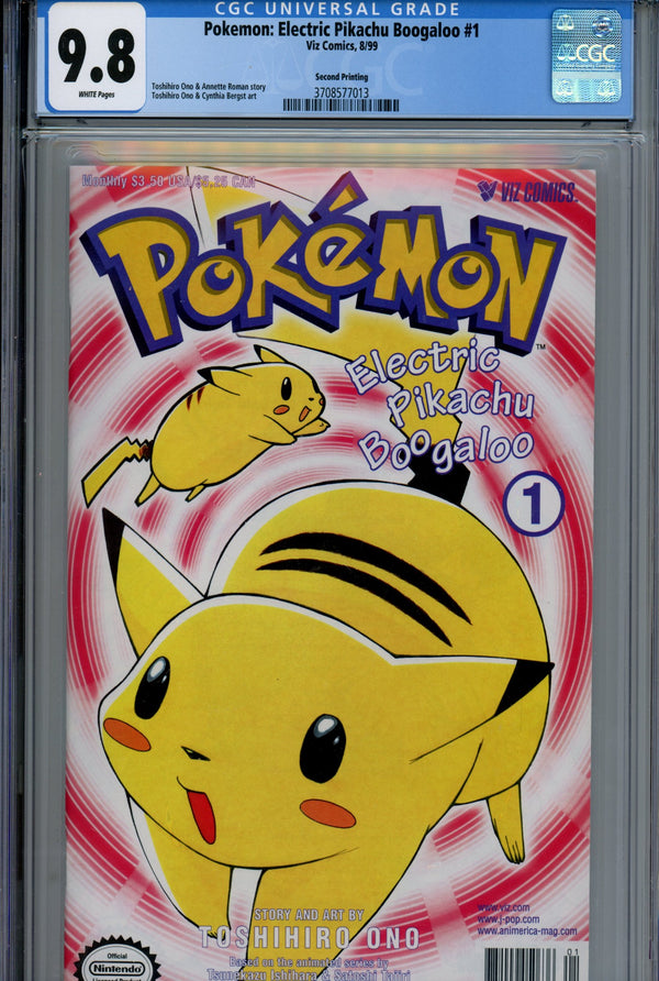Pokemon: Electric Pikachu Boogaloo 1 CGC 9.8 (NM/M) (1999) 2nd Print