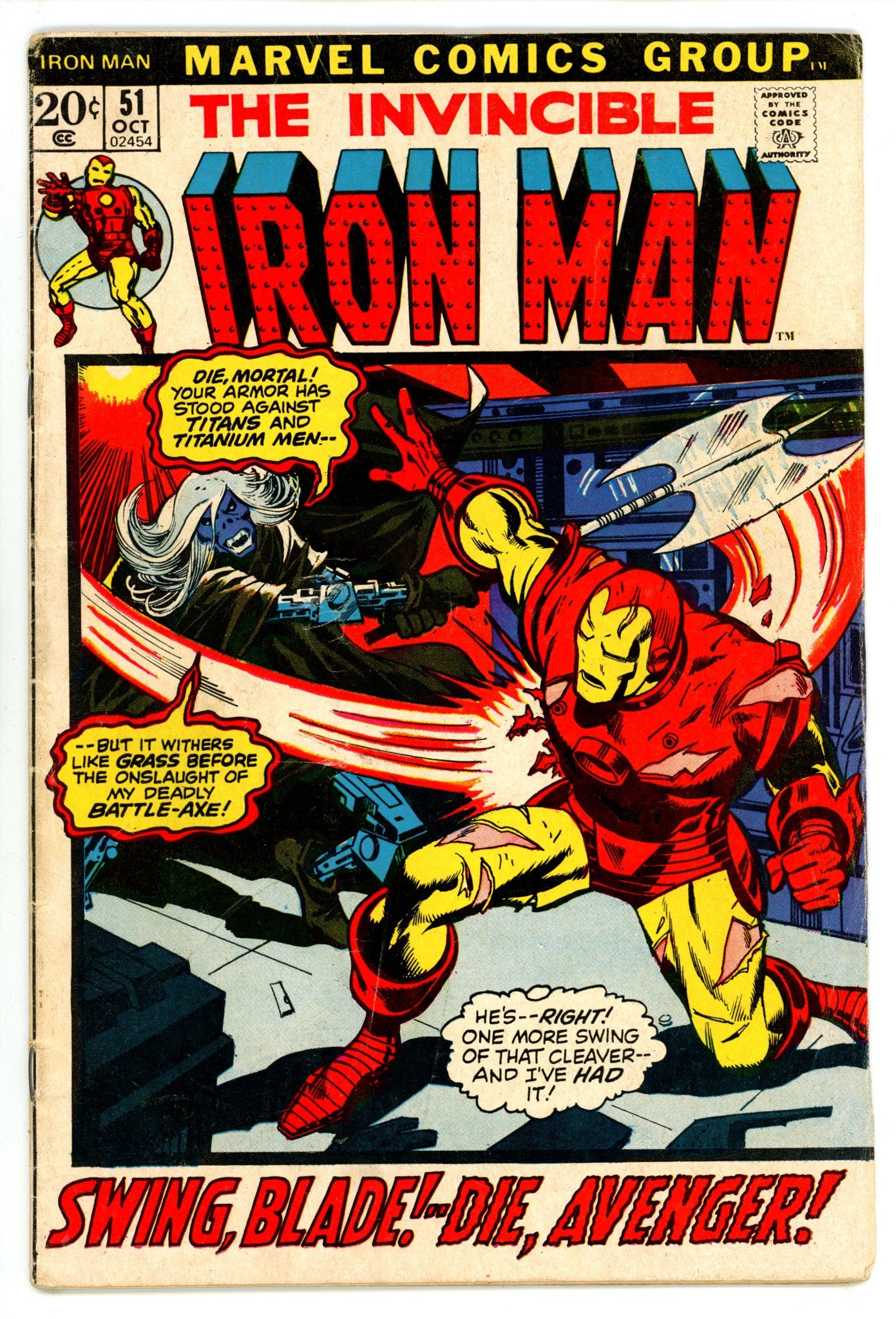 Iron Man Vol 1 51 VG- (3.5) (1972) 