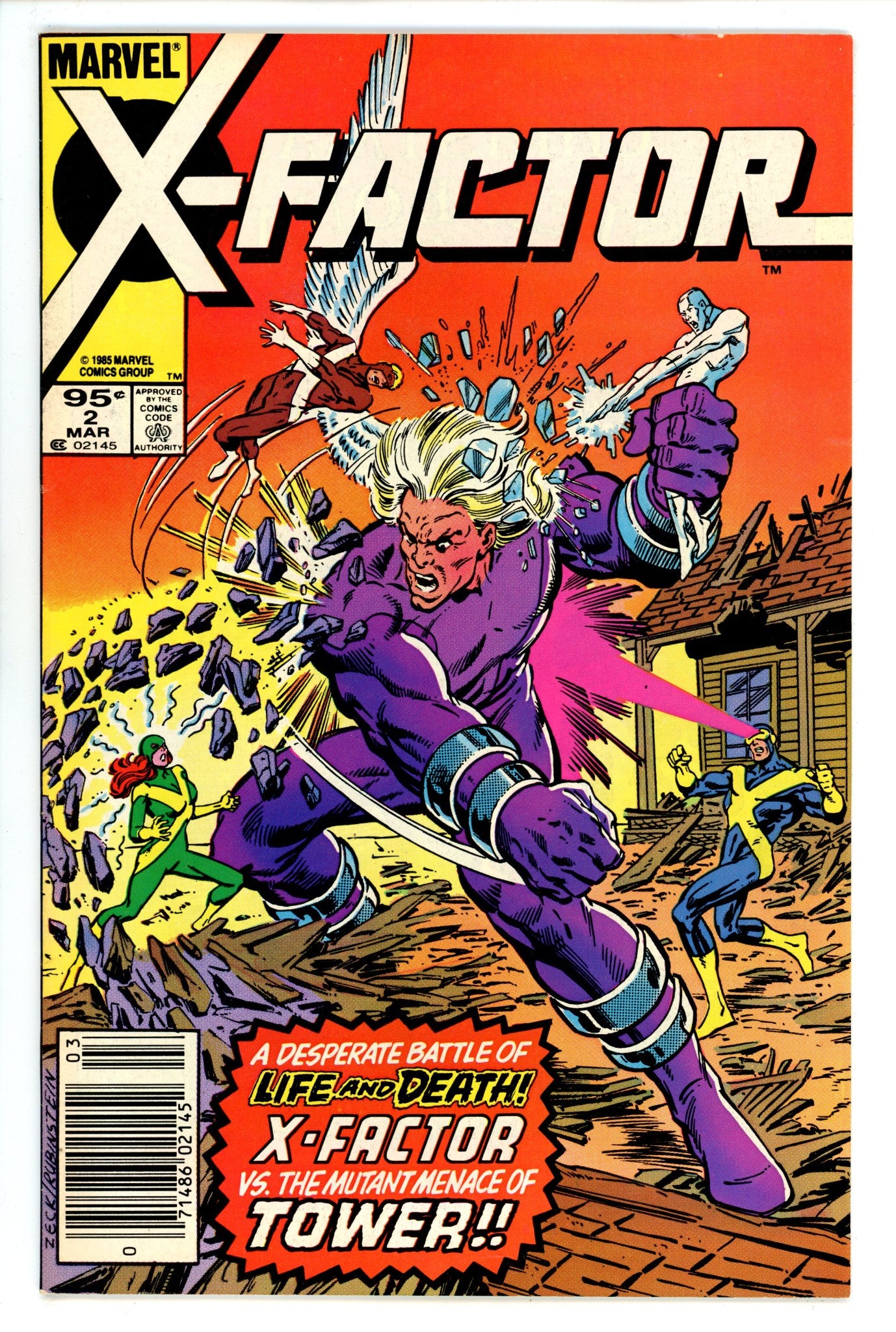 X-Factor Vol 1 2 FN/VF (7.0) (1986) Canadian Price Variant 