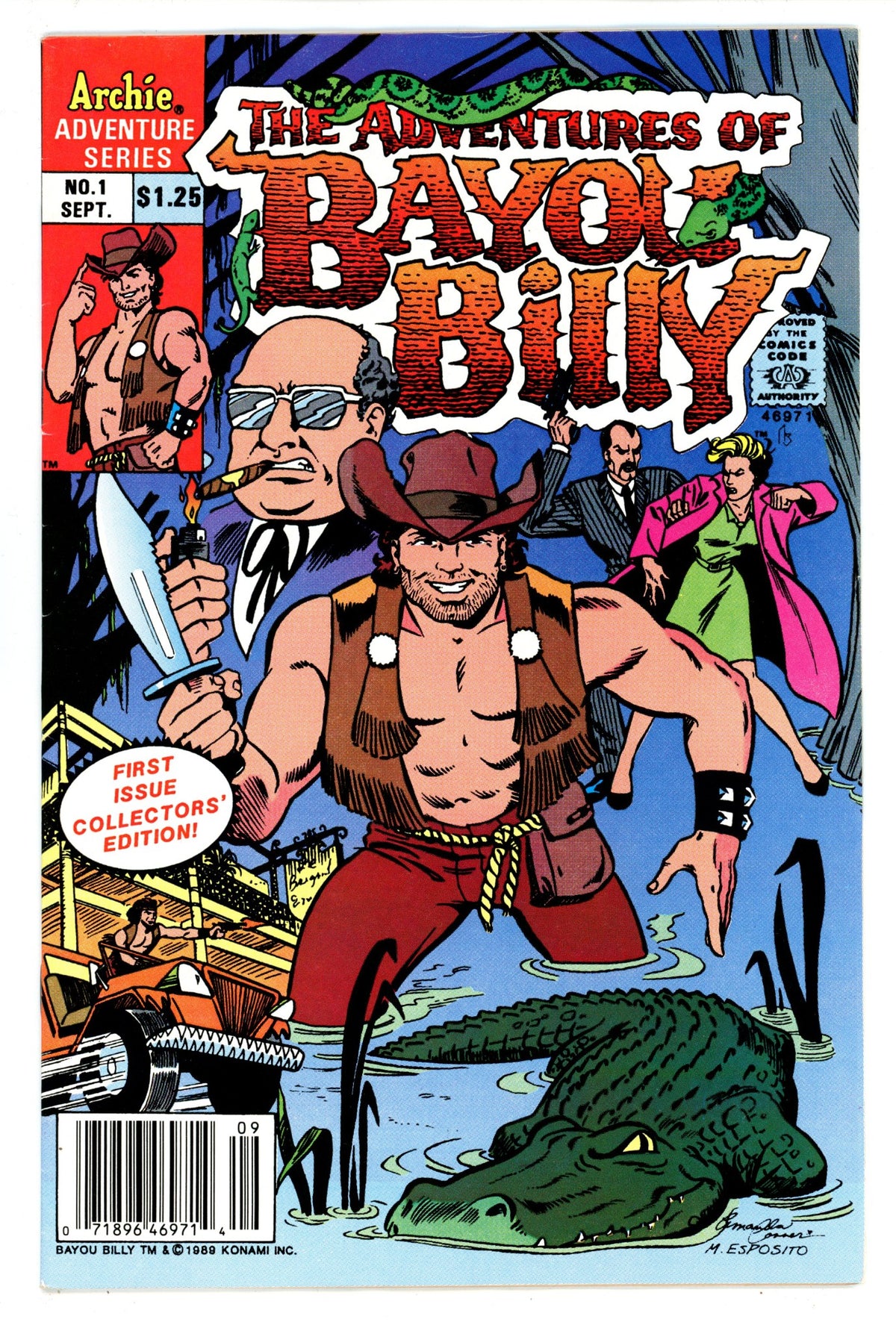 The Adventures of Bayou Billy 1 FN (6.0) (1989) Canadian Price Variant 