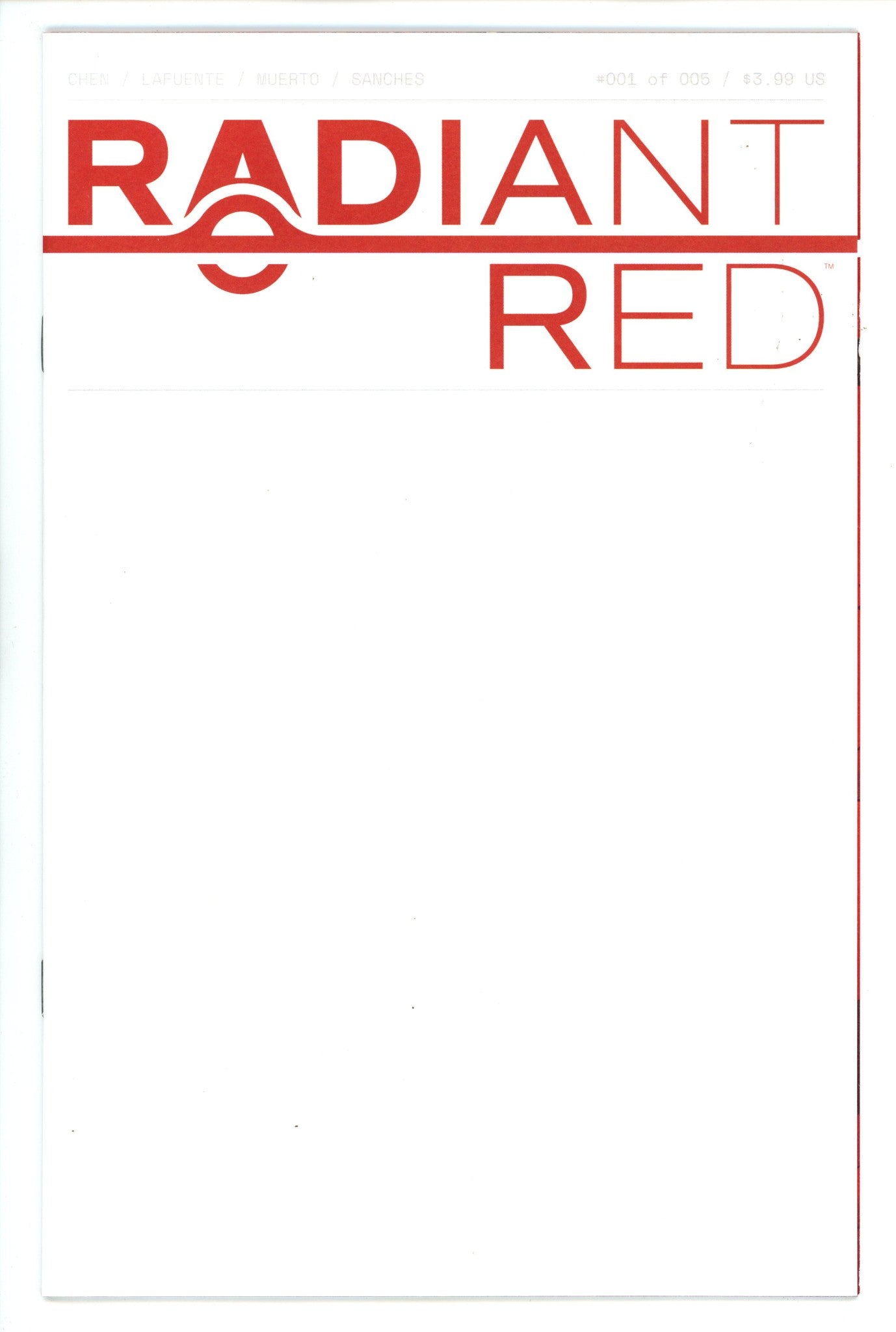 Radiant Red 1 High Grade (2022) Blank Variant 
