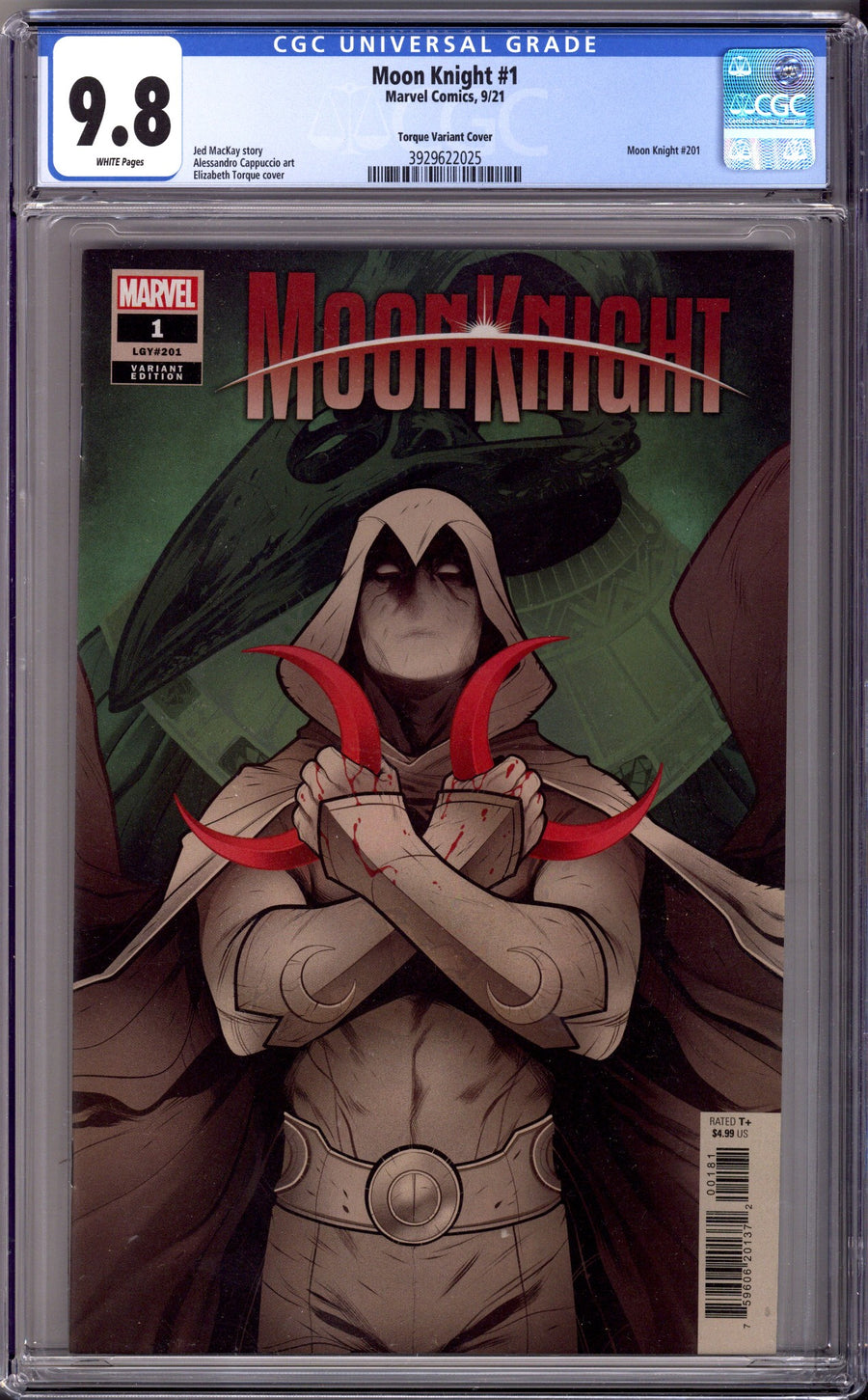 Moon Knight Vol 9 1 CGC 9.8 (NM/M) (2021) Torque Incentive Variant 