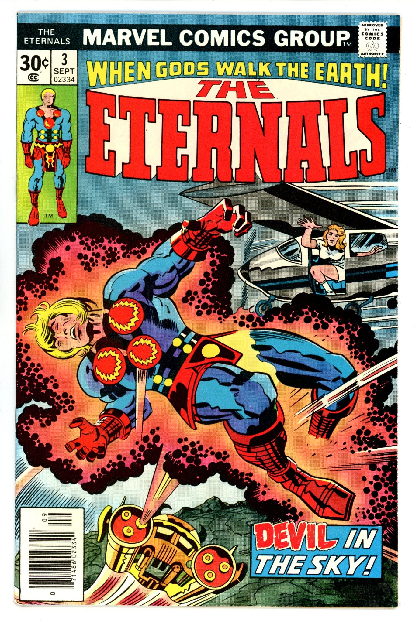 The Eternals Vol 1 3  VF (8.0)  (1976)   