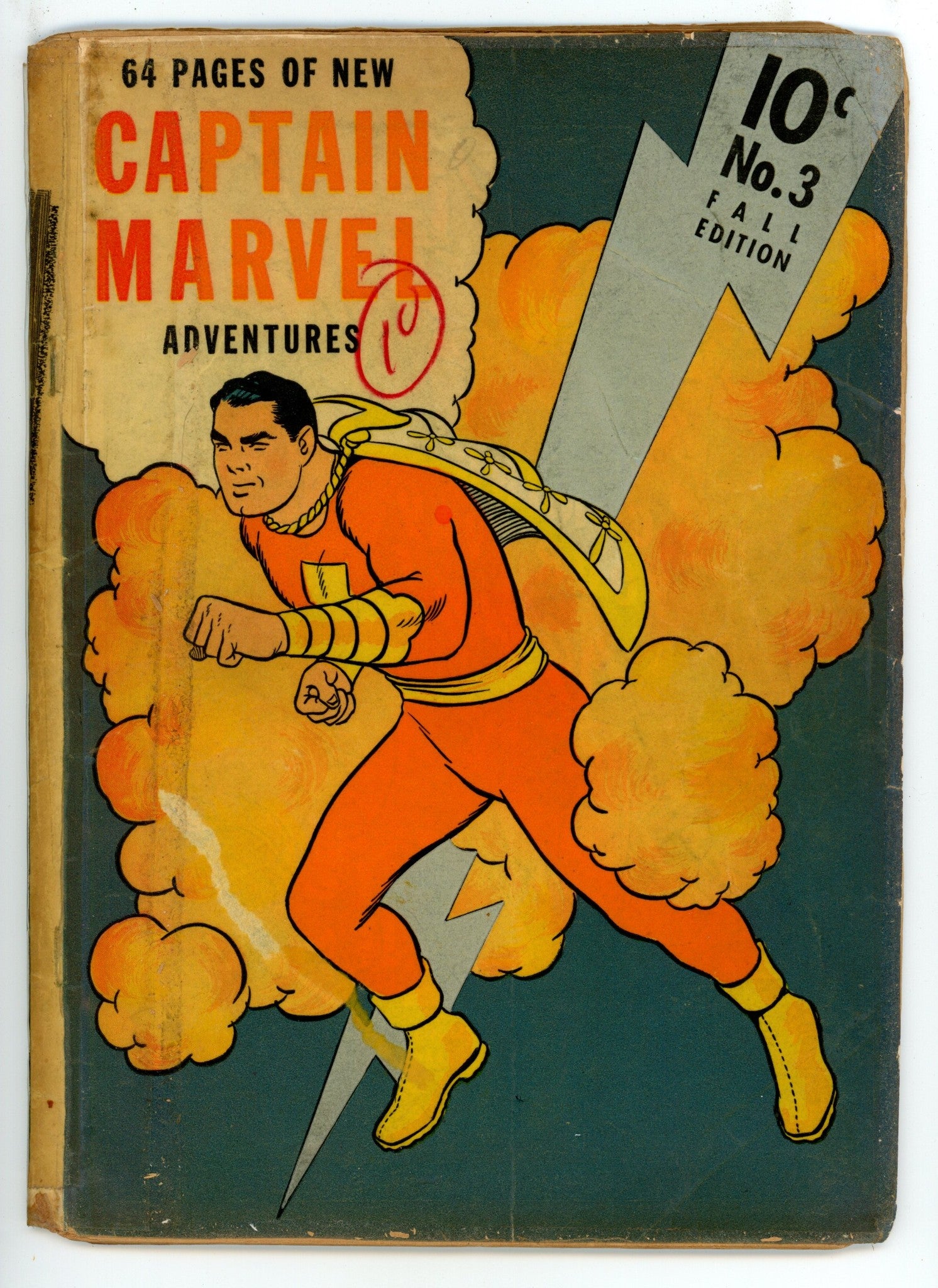 64 Pages of New Captain Marvel Adventures 3 PR (0.5) Brittle, Cover Laminated (1941) 