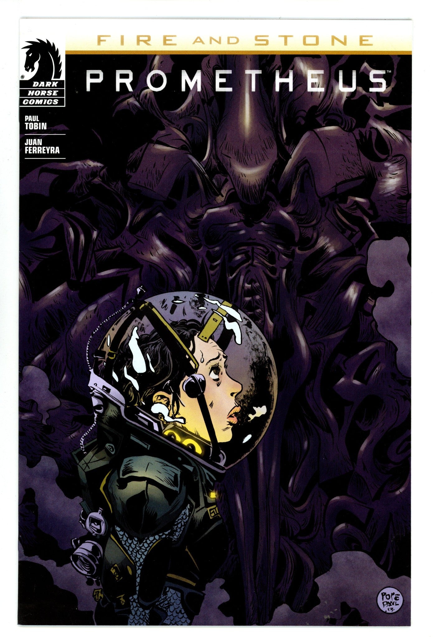 Prometheus: Fire and Stone 1 VF/NM (9.0) (2014) Pope Variant 