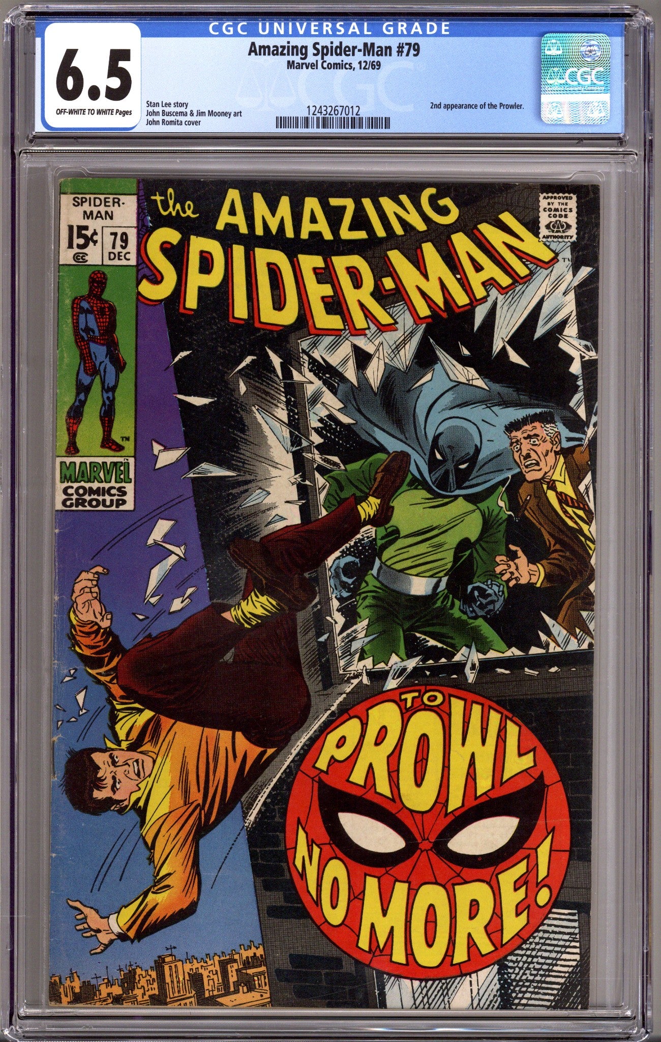 The Amazing Spider-Man Vol 1 79 CGC 6.5 (FN+) (1969) 