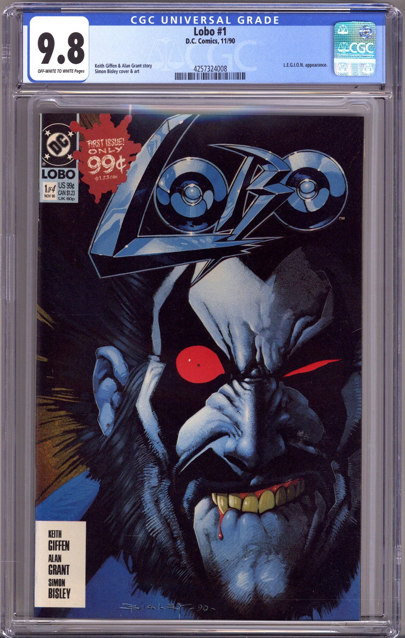 Lobo Vol 1 1 CGC 9.8 (NM/M) OW/W (1990) 