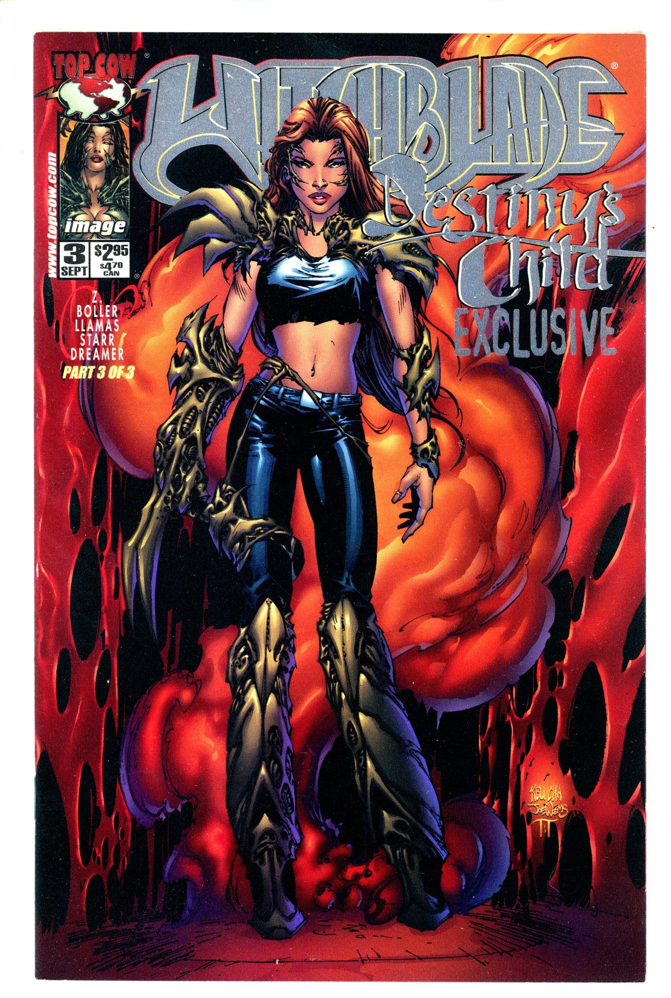 Witchblade: Destiny's Child 3 Platinum Variant VF+ (2000)