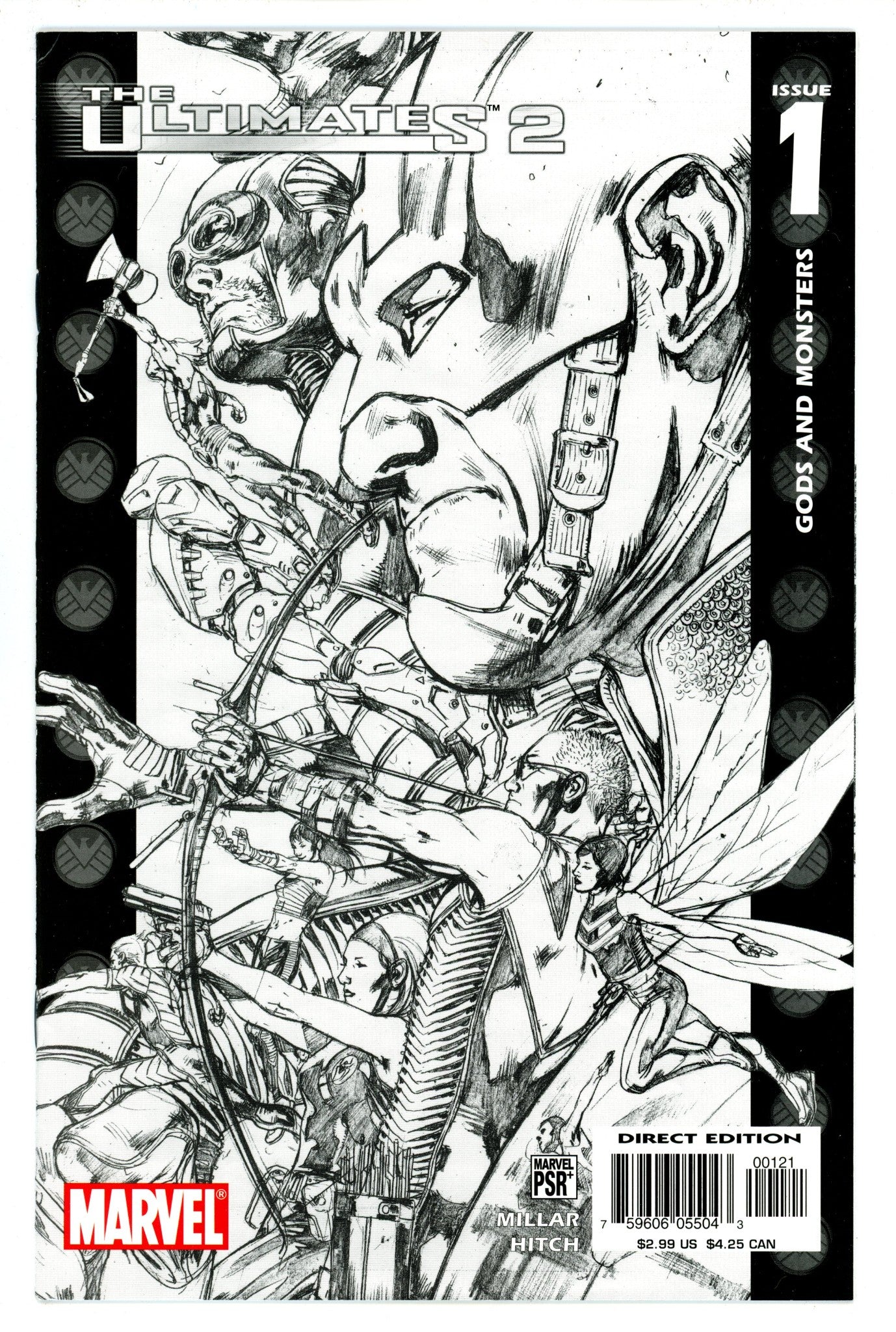 Ultimates 2 1 Mid Grade (2005) Hitch Sketch Variant 