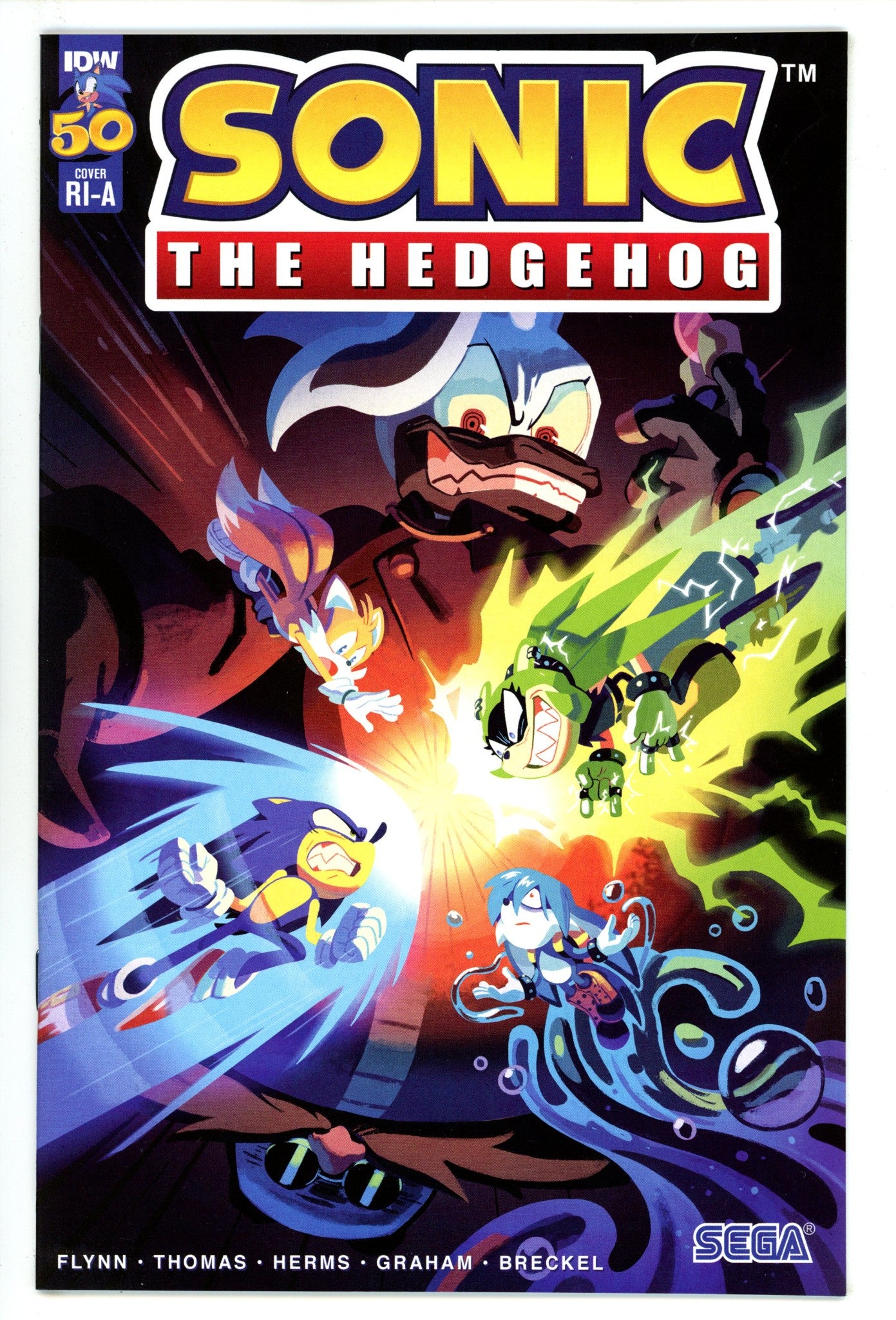 Sonic the Hedgehog Vol 3 50 VF/NM (9.0) (2022) Fourdraine Incentive Variant 
