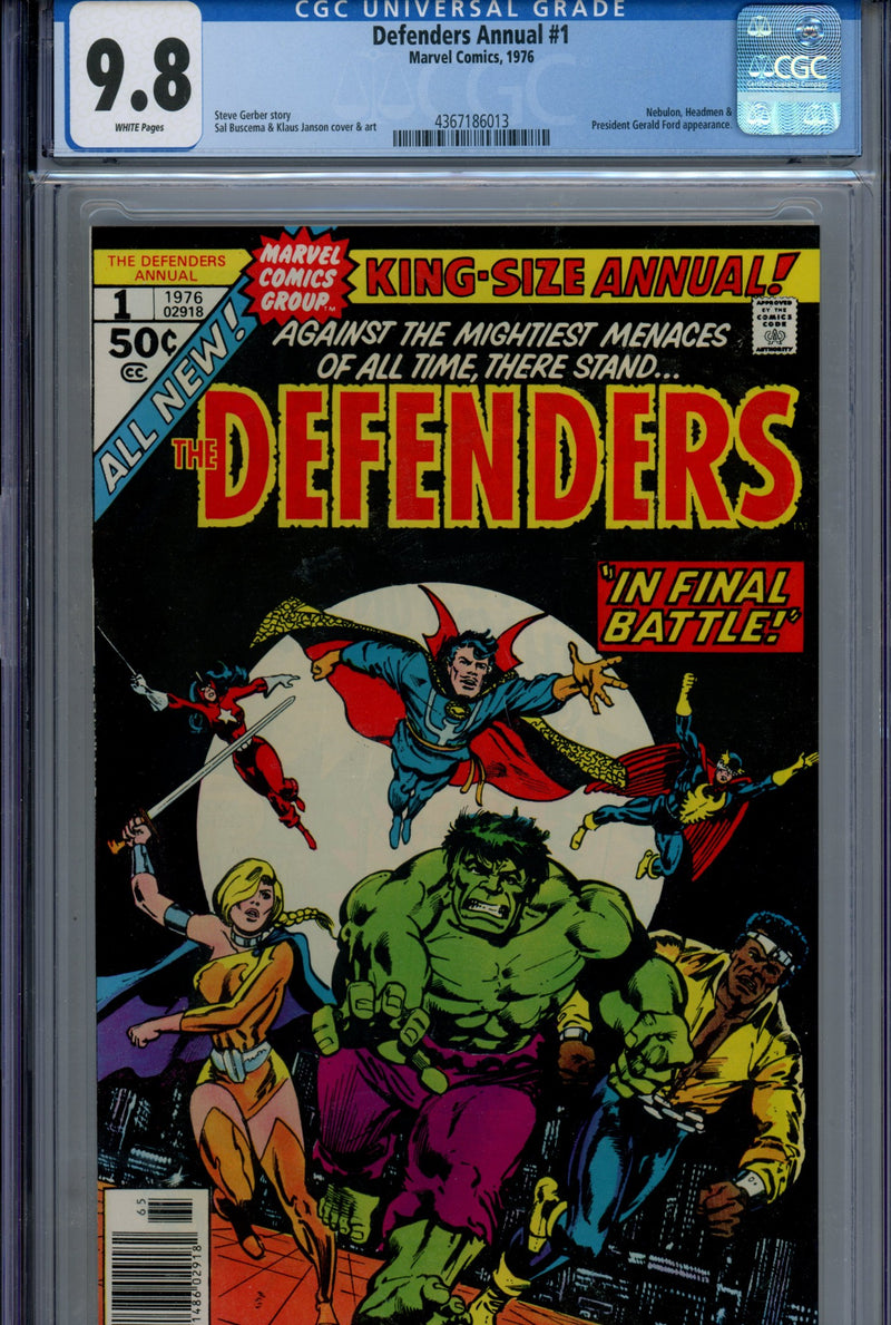 The Defenders Annual Vol 1 1 CGC 9.8 (NM/M) (1976) 
