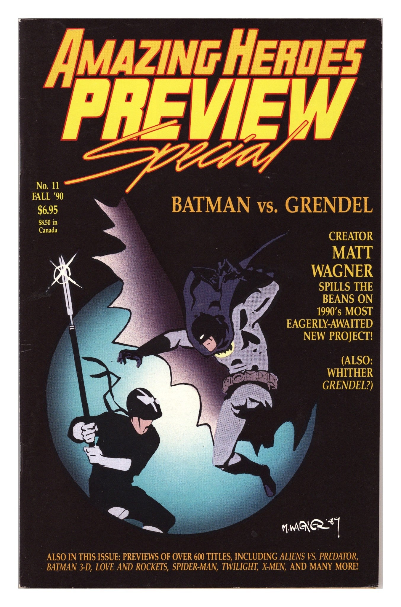 Amazing Heroes Preview Special 11 Low Grade (1990) 