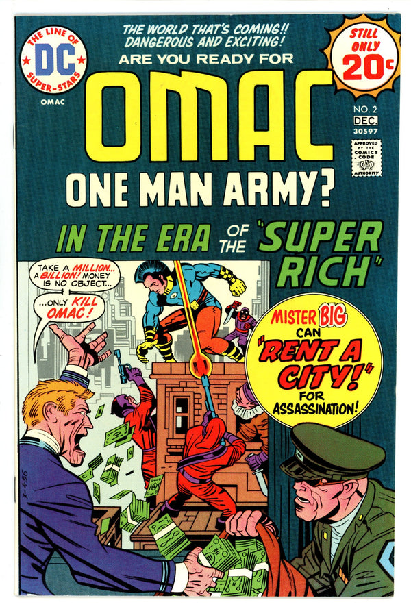 OMAC Vol 1 2 FN/VF (7.0) (1974)