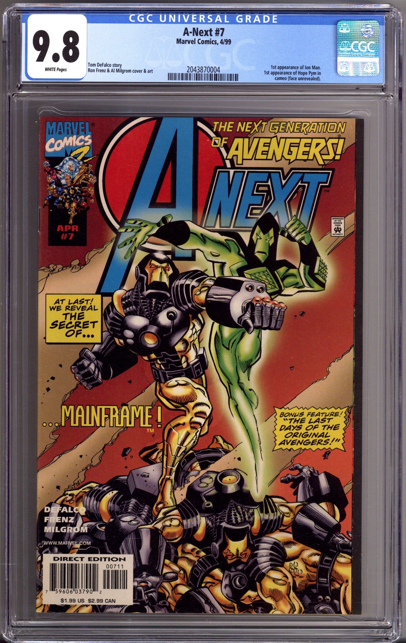 A-Next 7 CGC 9.8 (NM/M) (1999) 