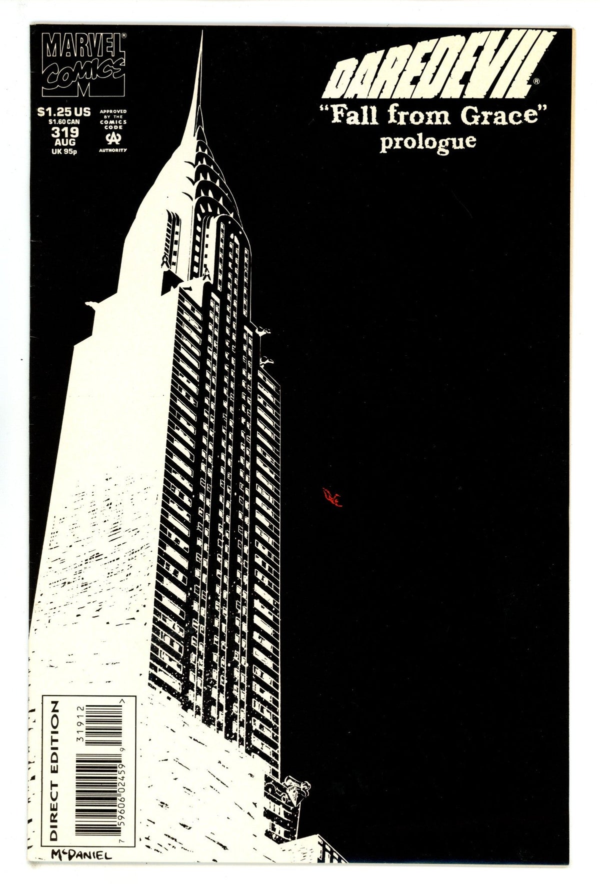 Daredevil Vol 1 319  Mid Grade   (1993)   2nd Print
