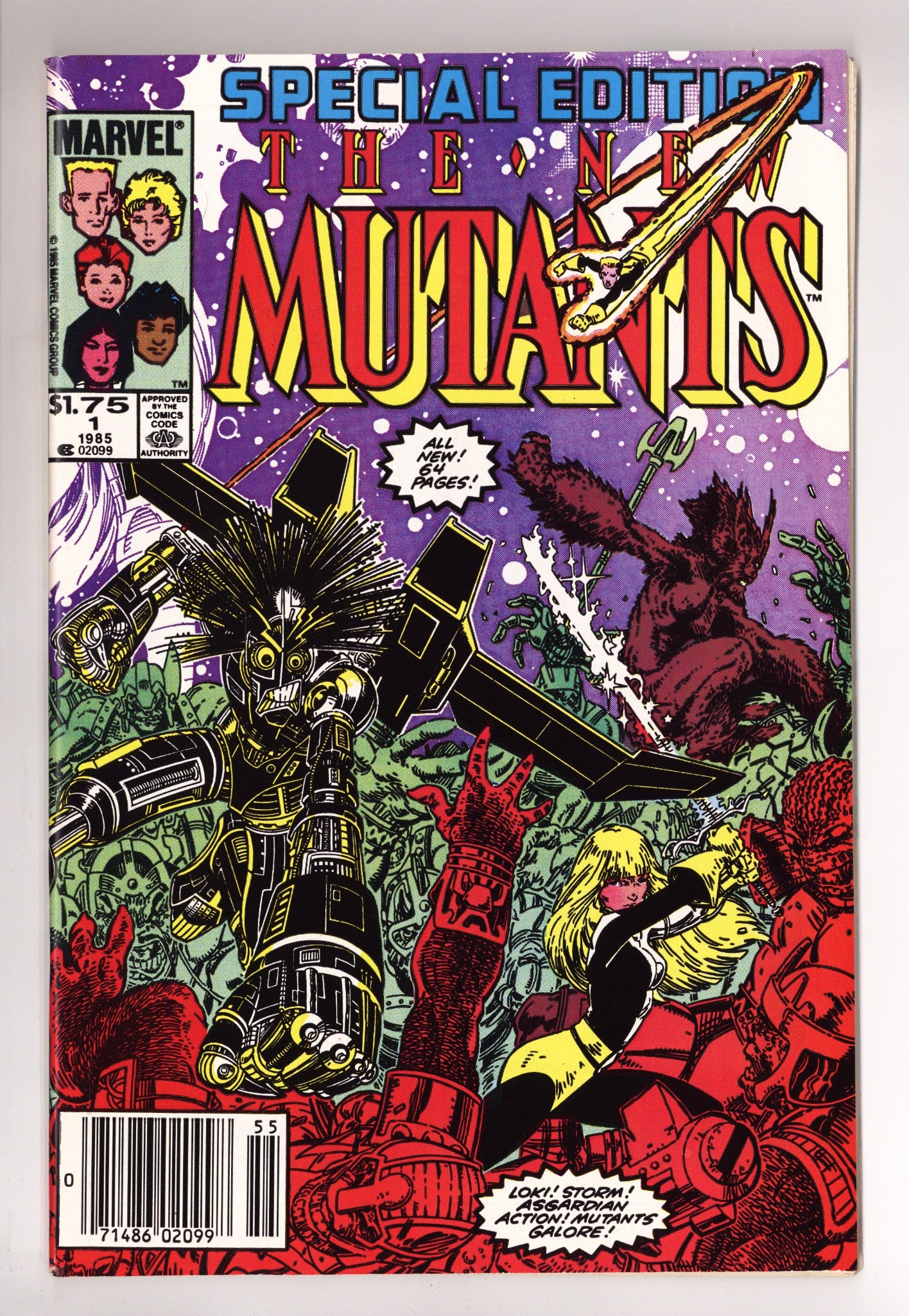 New Mutants Special Edition 1 VF- (7.5) (1985) Canadian Price Variant 