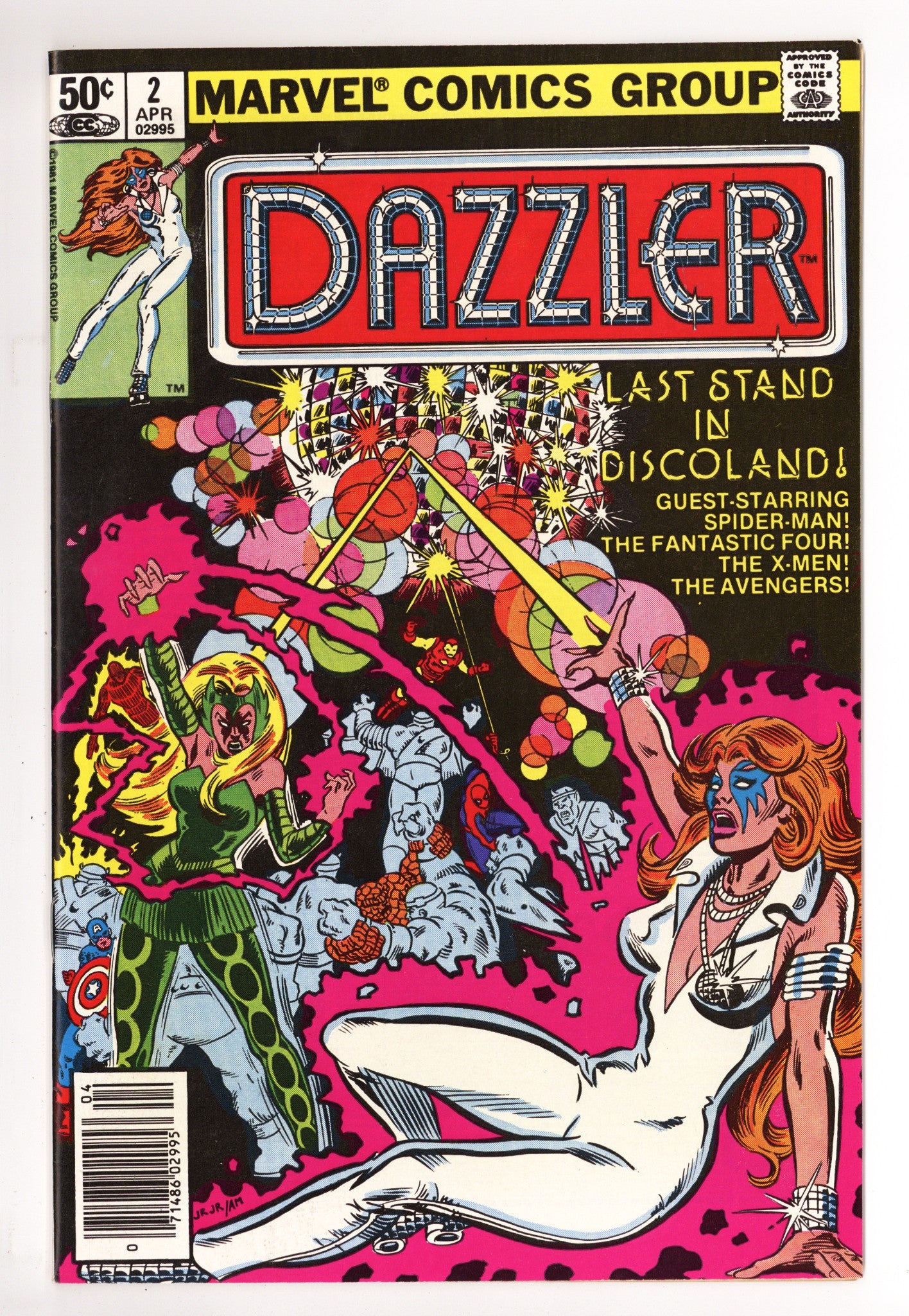 Dazzler Vol 1 2 High Grade (1981) Newsstand 