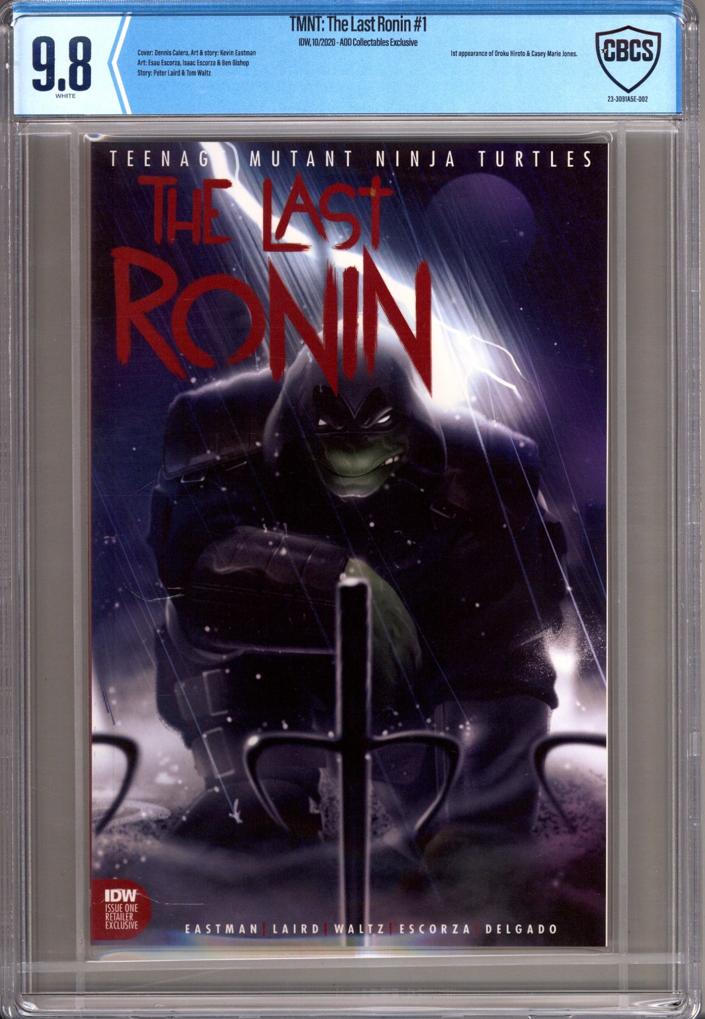 TMNT: The Last Ronin   1 CBCS 9.8 (NM/M)   (2020) Calero     Exclusive Variant  
