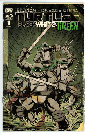 Teenage Mutant Ninja Turtles: Black White, And Green 1: Thomas CaptCan Comics Exclusive Variant (2024)