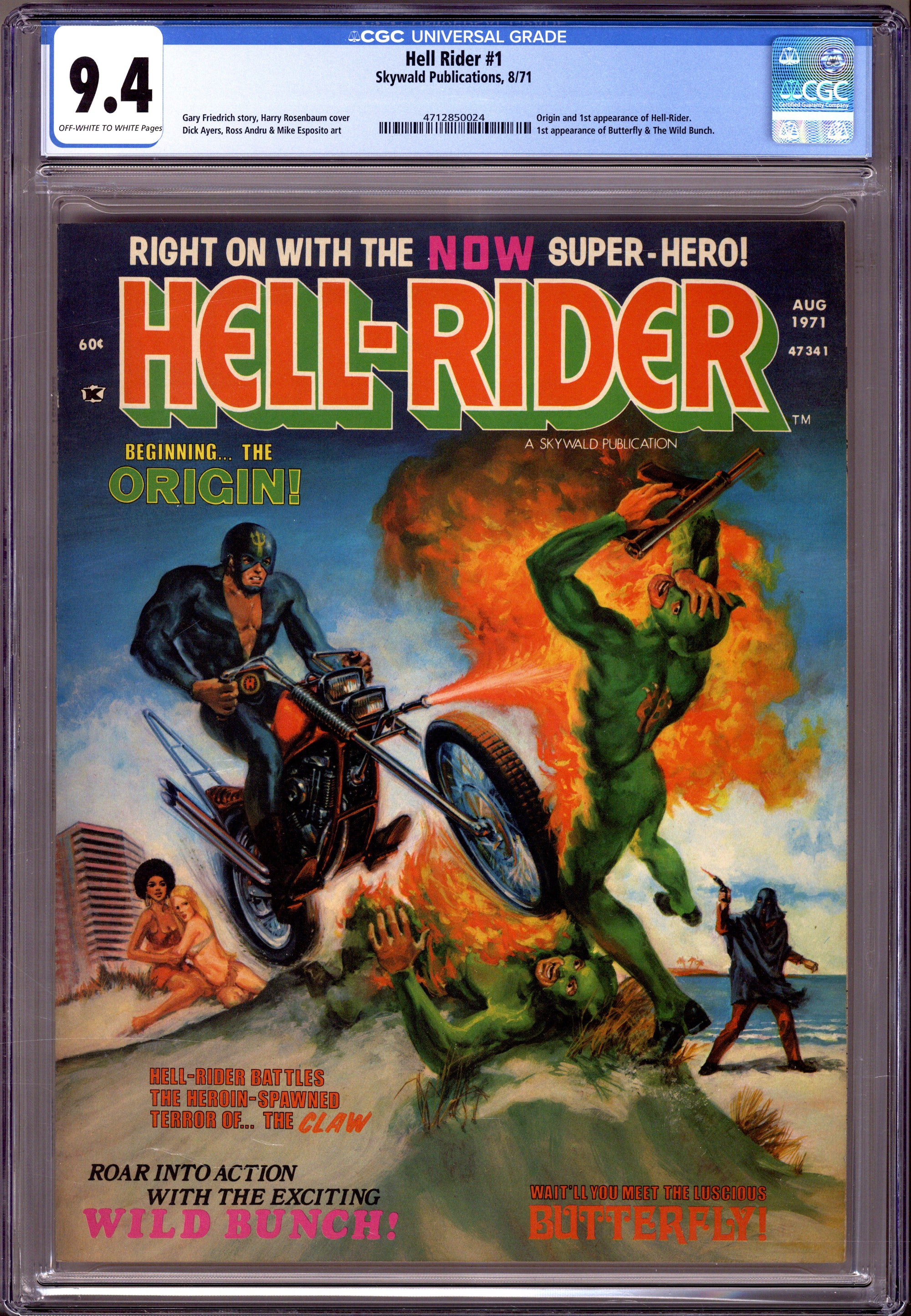 Hell Rider 1 CGC 9.4 (NM) (1971) 