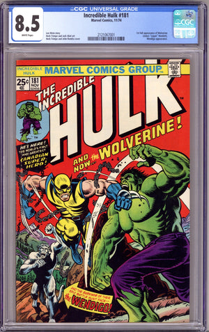 The Incredible Hulk Vol 1 181 CGC 8.5 (VF+) (1974) 