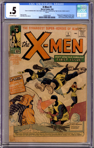 The X-Men Vol 1 1 CGC 0.5 (PR) Cracked Case (1963)