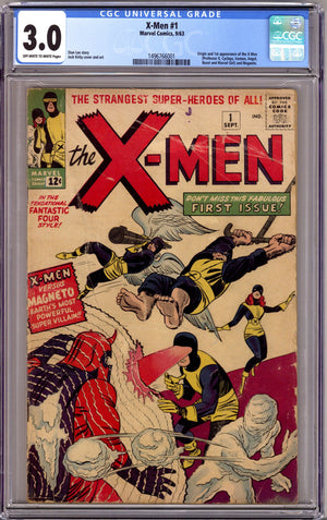 The X-Men Vol 1 1 CGC 3.0 (GD/VG) (1963)