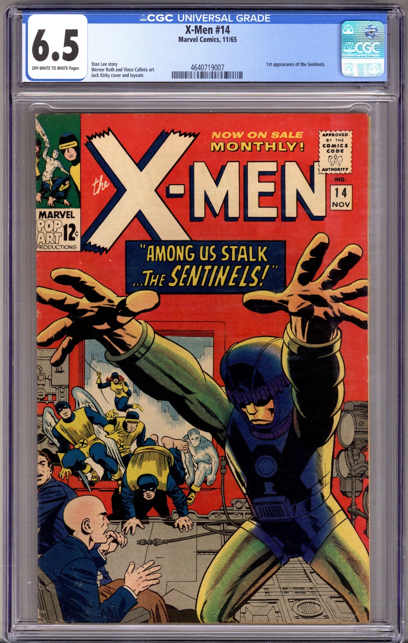The X-Men Vol 1 14 CGC 6.5 (FN+) (1965) 