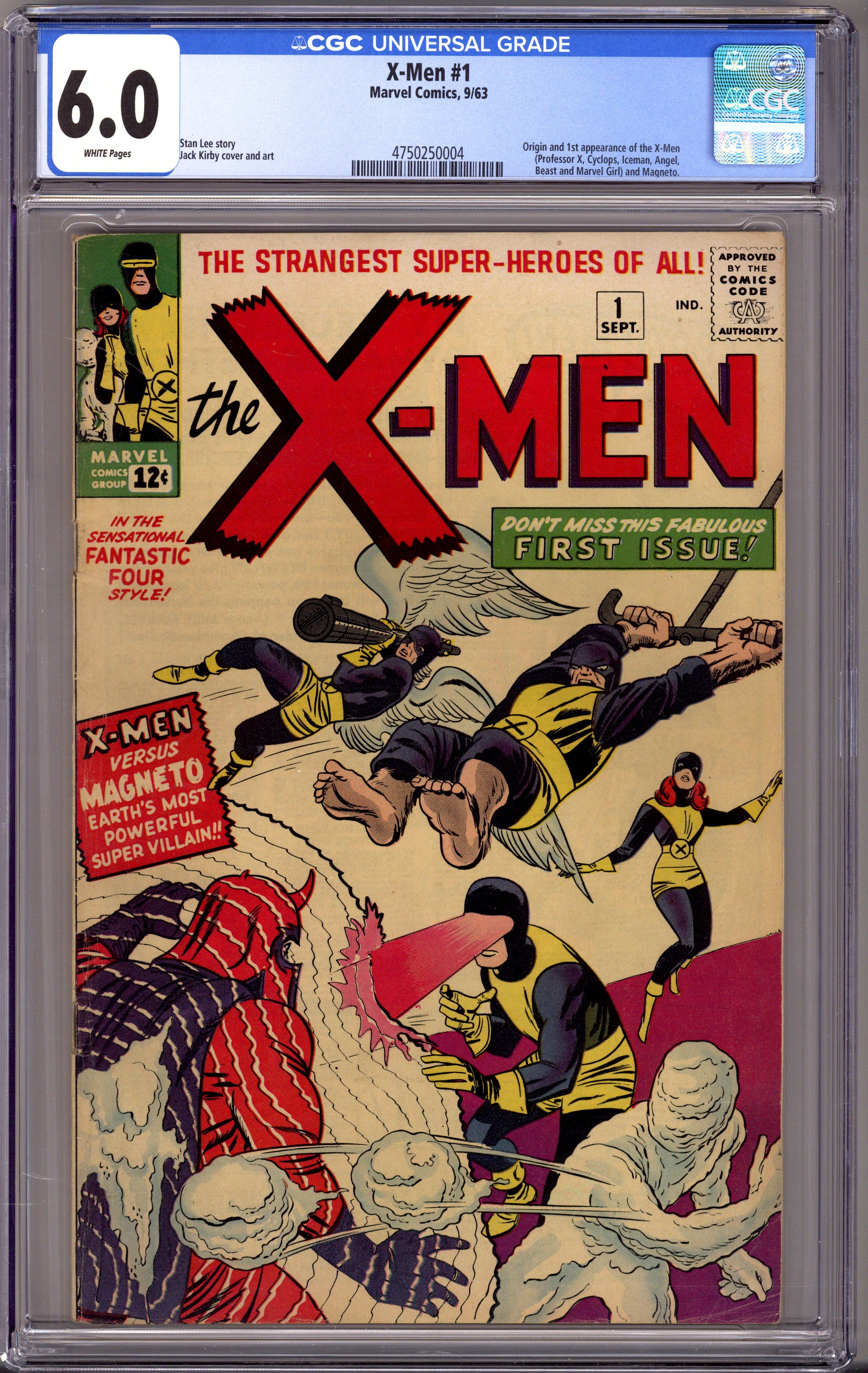 The X-Men Vol 1 1 CGC 6.0 (FN) (1963) 