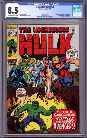 The Incredible Hulk Vol 1 128 CGC 8.5 (VF+) (1970)