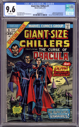 Giant-Size Chillers Featuring Curse of Dracula 1 CGC 9.6 (NM+) (1974) 