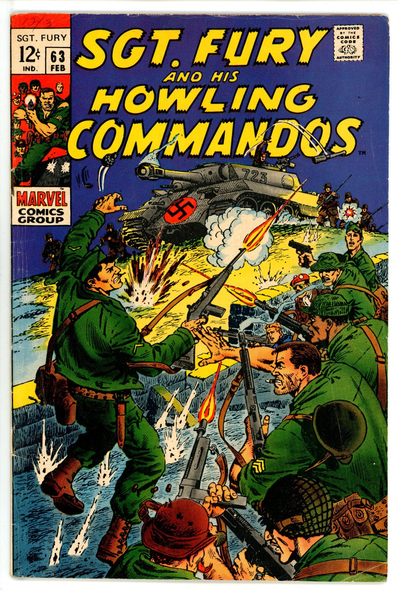 Sgt. Fury 63 VG+ (4.5) (1969) 