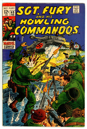 Sgt. Fury 63 VG+ (4.5) (1969)