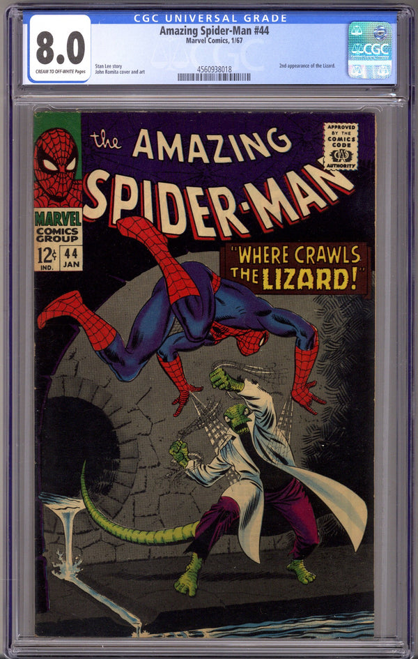 The Amazing Spider-Man Vol 1 44 CGC 8.0 (VF) (1967)