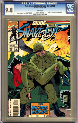 G.I. Joe, A Real American Hero 144 CGC 9.8 (NM/M) (1994)