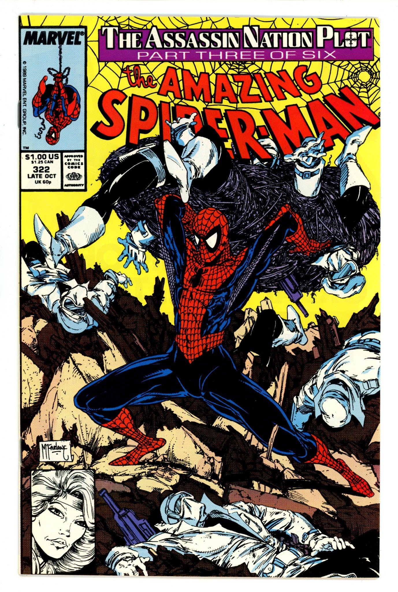 The Amazing Spider-Man Vol 1 322 NM- (9.2) (1989) 