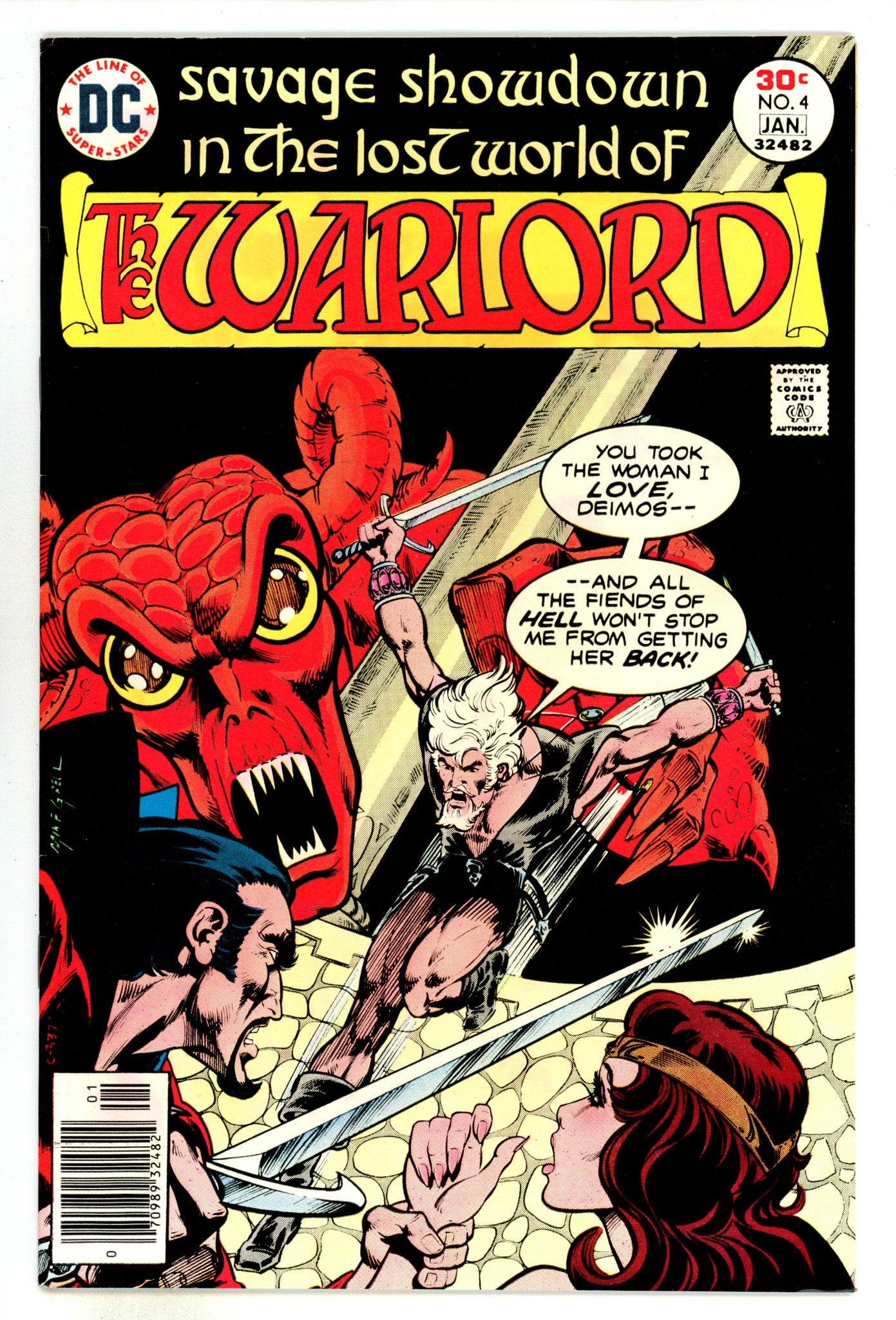 Warlord Vol 1 4 VF+ (8.5) (1976) 