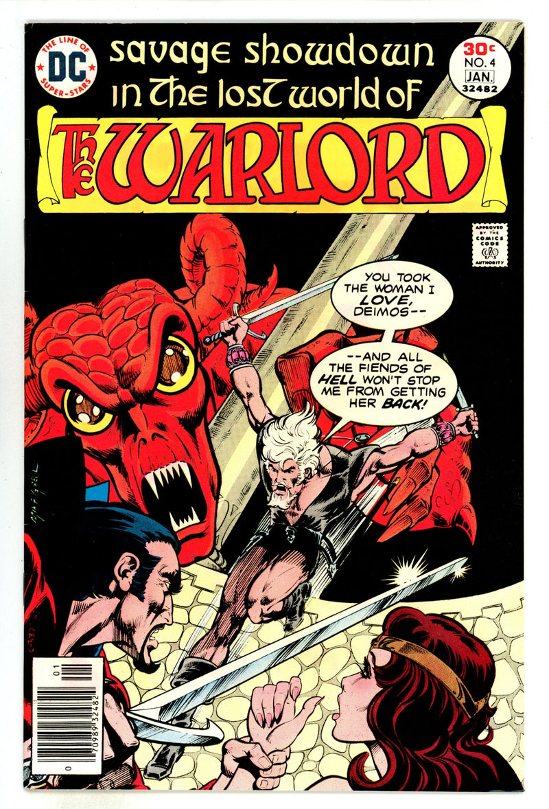 Warlord Vol 1 4 VF+ (8.5) (1976) 