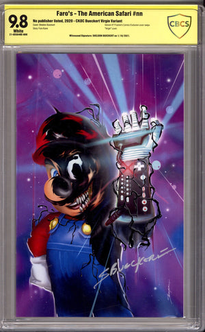 Faro's The American Safari [nn] CBCS 9.8 (NM/M) (2020) Bueckert Virgin Virgin Exclusive Variant Signed x1 Cover Sheldon Bueckert