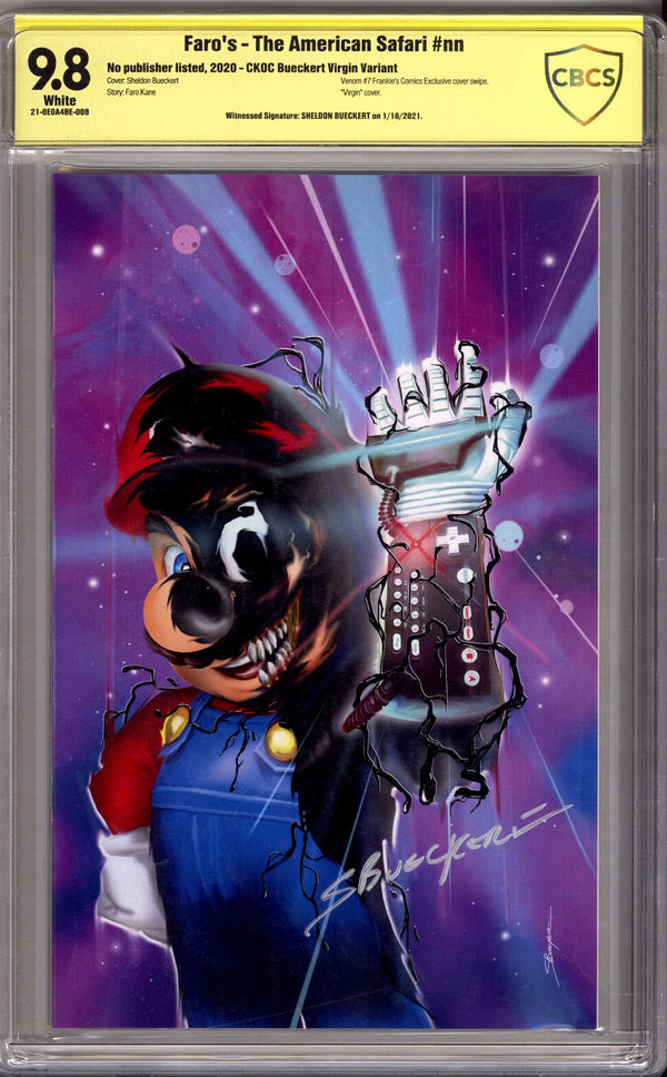 Faro's The American Safari [nn] CBCS 9.8 (NM/M) (2020) Bueckert Virgin Virgin Exclusive Variant Signed x1 Cover Sheldon Bueckert