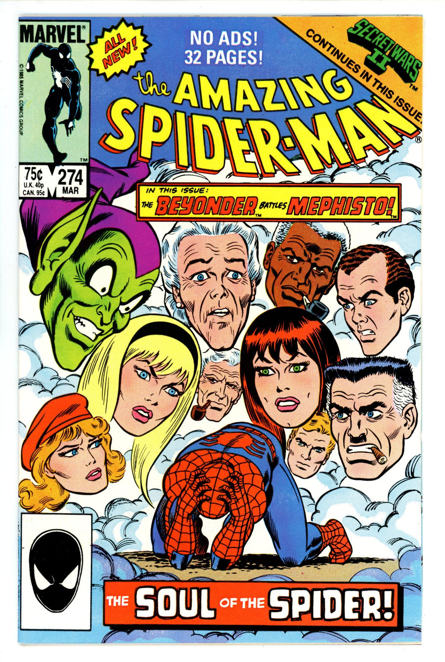 The Amazing Spider-Man Vol 1 274 NM- (9.2) (1986) 