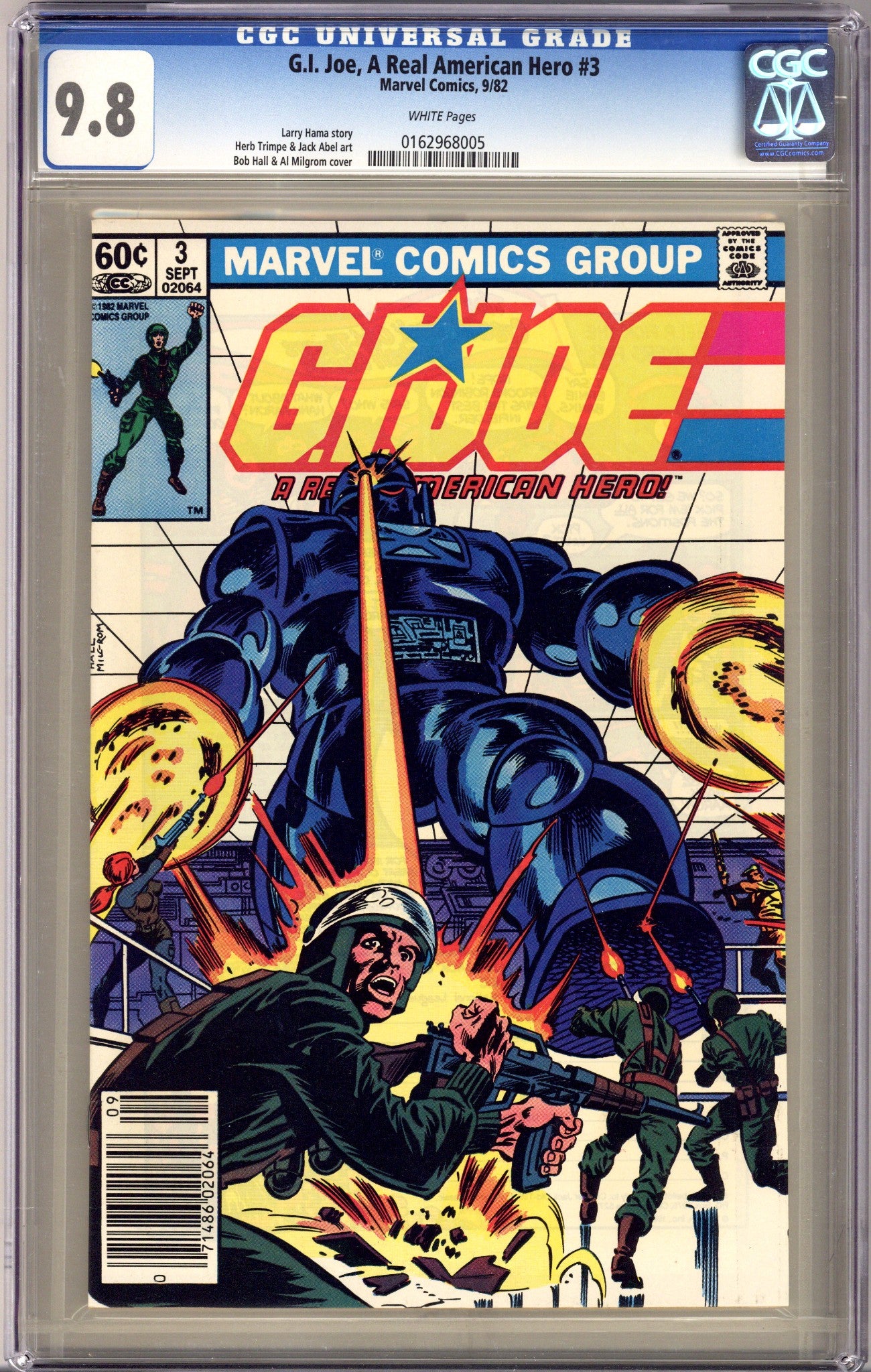 G.I. Joe, A Real American Hero 3 CGC 9.8 (NM/M) (1982) Newsstand 