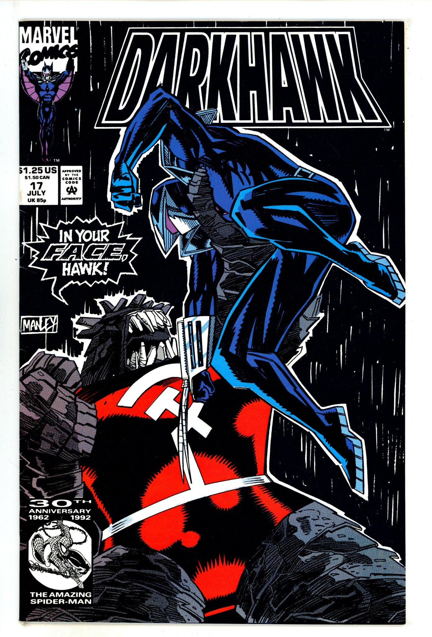 Darkhawk Vol 1 17  Mid Grade   (1992)        